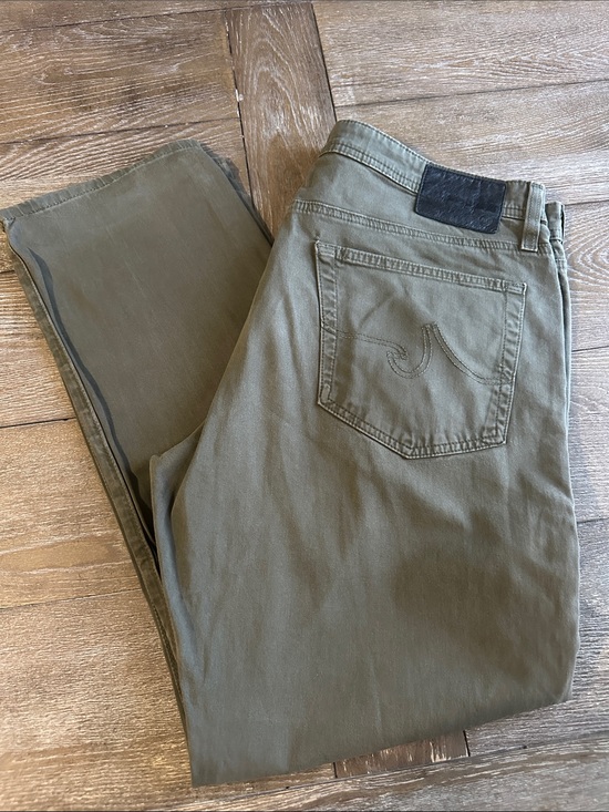 Ag Adriano Goldschmied Other - Ag Adriano Goldschmied Olive Straight-Leg Men’s Jeans